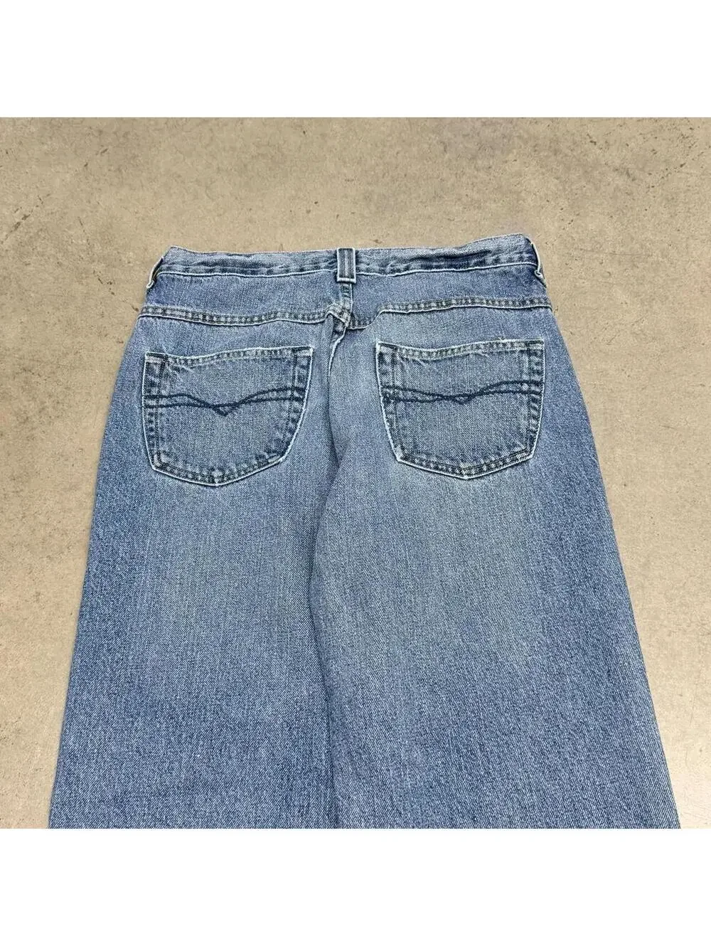 Vintage Anchor Blue Jeans Mens 29x30 Blue Distressed Baggy Skate Grunge 90s Y2K